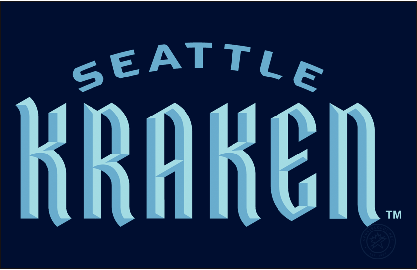 Seattle Kraken 2021 22-Pres Wordmark Logo 02 iron on paper